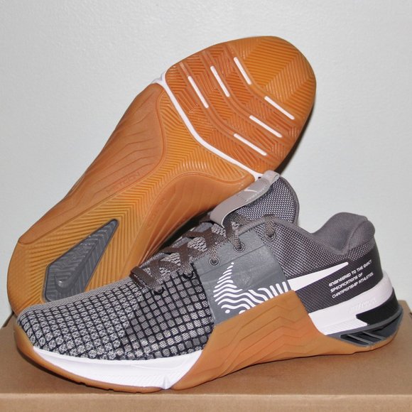 Nike Metcon 8 CrossFit Training Shoes Mens 8.5 Smoke Grey Gum